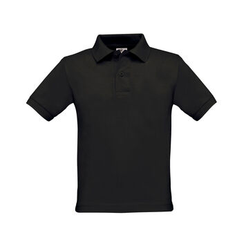B&C Kid's Safran Polo Shirt Black
