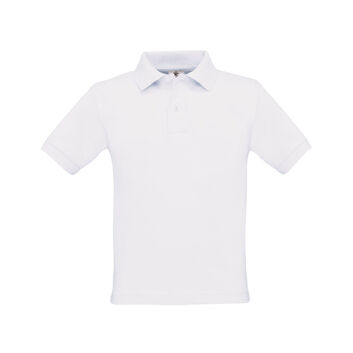 B&C Kid's Safran Polo Shirt White