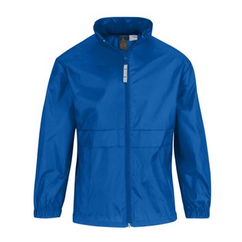 B&amp;C Kid's Sirocco Windcheater Jacket Royal Blue