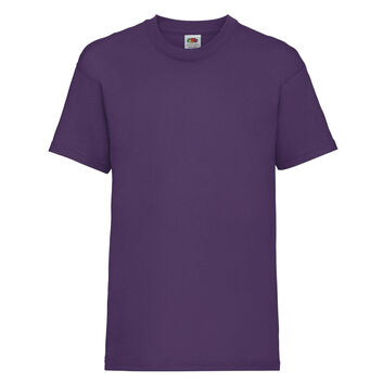 Fruit Of The Loom Kid's Valueweight T-Shirt Purple