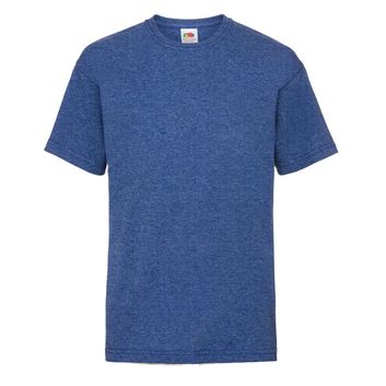 Fruit Of The Loom Kid's Valueweight T-Shirt Retro Heather Royal