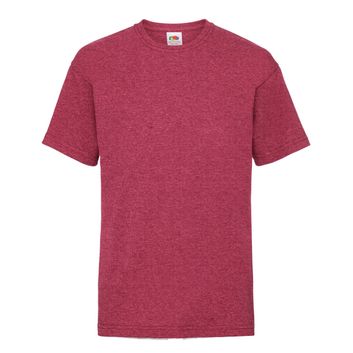 Fruit Of The Loom Kid's Valueweight T-Shirt Vintage Heather Red
