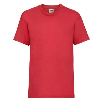 Fruit Of The Loom Kid's Valueweight T-Shirt Red