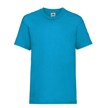 Fruit Of The Loom Kid's Valueweight T-Shirt Azure Blue