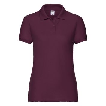 Fruit Of The Loom Ladies' 65/35 Polo Burgundy