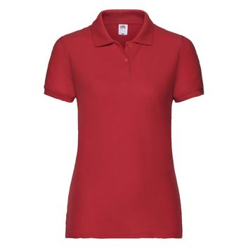 Fruit Of The Loom Ladies' 65/35 Polo Red
