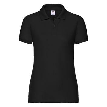 Fruit Of The Loom Ladies' 65/35 Polo Black