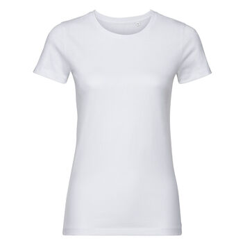 Russell Pure Organic Ladies' Authentic Tee Pure Organic White