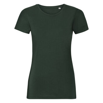 Russell Pure Organic Ladies' Authentic Tee Pure Organic Bottle Green