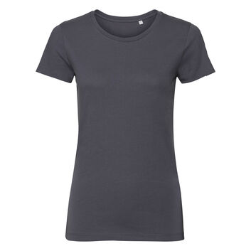 Russell Pure Organic Ladies' Authentic Tee Pure Organic Convoy Grey