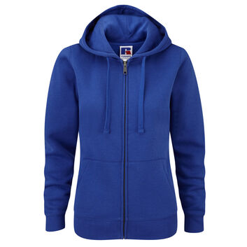 Russell Ladies' Authentic Zipped Hood Bright Royal