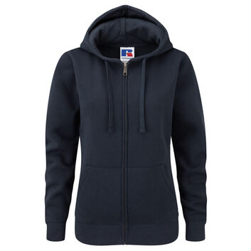Russell Ladies' Authentic Zipped Hood French Navy