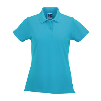 Russell Ladies' Classic Cotton Polo Turquoise