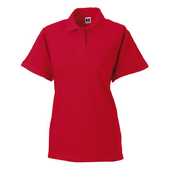 Russell Ladies' Classic Cotton Polo Classic Red