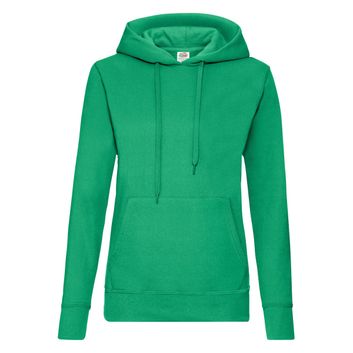 Fruit Of The Loom Ladies' Classic Hooded Sweat Kelly Green