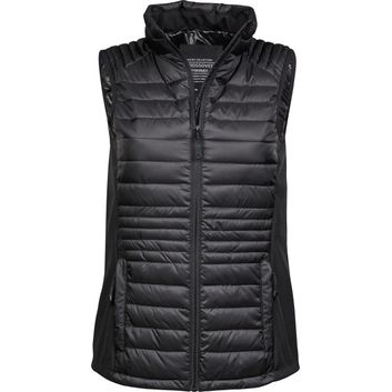 Tee Jays Ladies' Crossover Bodywarmer Black/Black