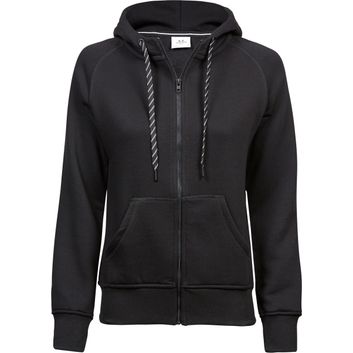 Tee Jays Ladies' Fashion Full Zip Hooded Sweat Black