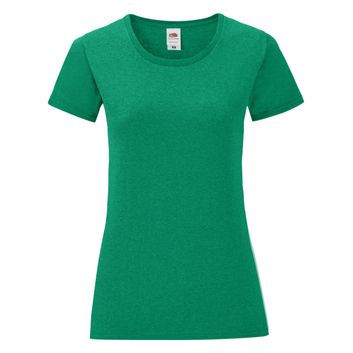 Fruit Of The Loom Ladies' Iconic 150 Tee Retro Heather Green