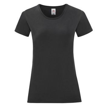 Fruit Of The Loom Ladies' Iconic 150 Tee Black