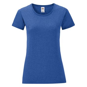 Fruit Of The Loom Ladies' Iconic 150 Tee Retro Heather Royal