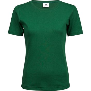 Tee Jays Ladies' Interlock Tee Forest Green