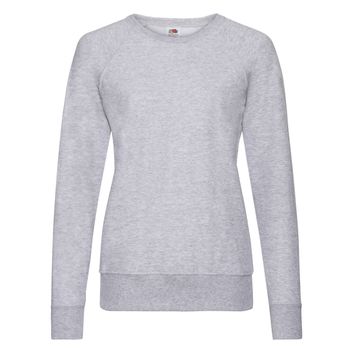 Fruit Of The Loom Ladies' Lightweight Raglan Sweat Heather Grey