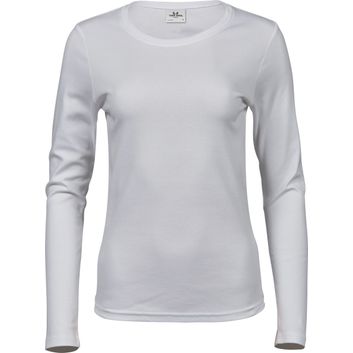 Tee Jays Ladies' Long Sleeve Interlock Tee White