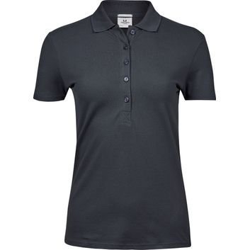 Tee Jays Ladies' Luxury Stretch Polo Dark Grey