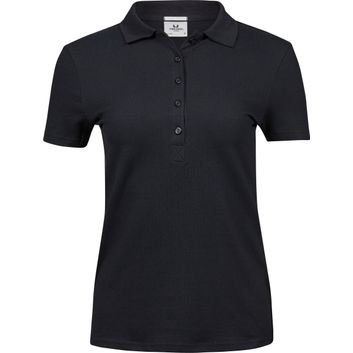Tee Jays Ladies' Luxury Stretch Polo Black