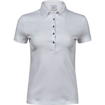 Tee Jays Ladies' Pima Cotton Polo White