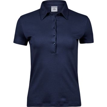 Tee Jays Ladies' Pima Cotton Polo Navy Blue