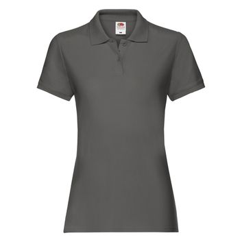 Fruit Of The Loom Ladies' Premium Polo Light Graphite