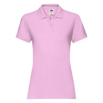 Fruit Of The Loom Ladies' Premium Polo Light Pink