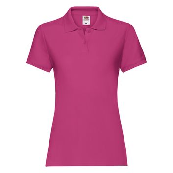 Fruit Of The Loom Ladies' Premium Polo Fuchsia
