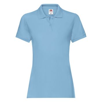 Fruit Of The Loom Ladies' Premium Polo Sky Blue