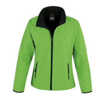 Result Core Ladies' Printable Softshell Jacket Vivid Green/Black