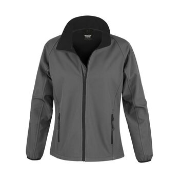 Result Core Ladies' Printable Softshell Jacket Charcoal/Black