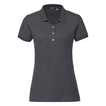 Russell Ladies' Stretch Polo Convoy Grey