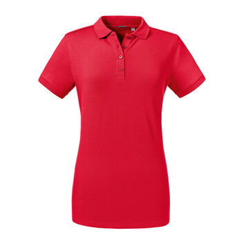 Russell Ladies' Tailored Stretch Polo Classic Red