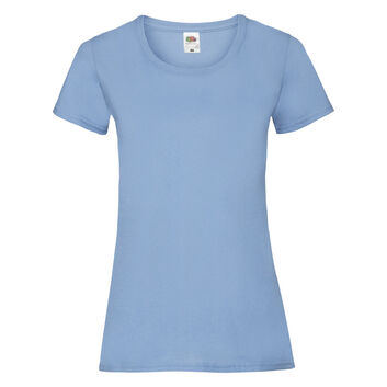 Fruit Of The Loom Ladies' Valueweight T-Shirt Sky Blue
