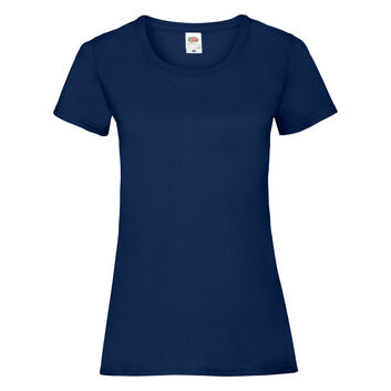 Fruit Of The Loom Ladies' Valueweight T-Shirt Navy Blue