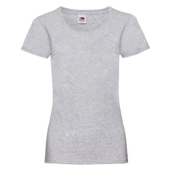 Fruit Of The Loom Ladies' Valueweight T-Shirt Heather Grey