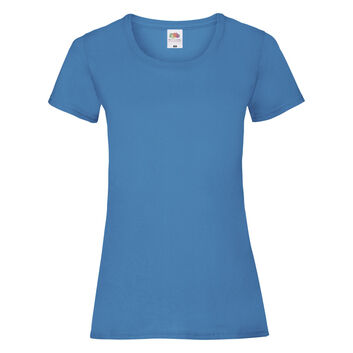 Fruit Of The Loom Ladies' Valueweight T-Shirt Azure Blue