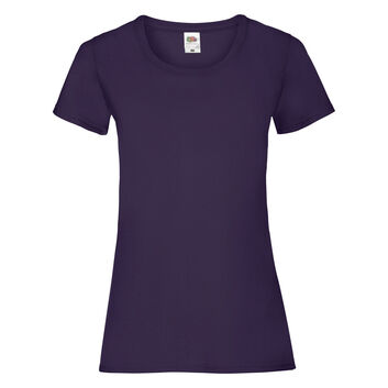 Fruit Of The Loom Ladies' Valueweight T-Shirt Purple