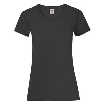 Fruit Of The Loom Ladies' Valueweight T-Shirt Black