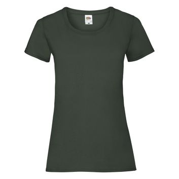 Fruit Of The Loom Ladies' Valueweight T-Shirt Bottle Green