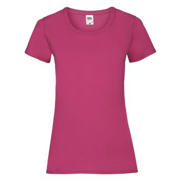 Fruit Of The Loom Ladies' Valueweight T-Shirt Fuchsia