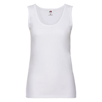 Fruit Of The Loom Ladies' Valueweight Vest White