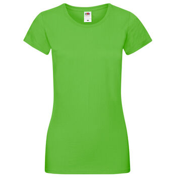 Fruit Of The Loom Lady-Fit Sofspun® T-Shirt Lime