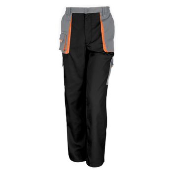 WORK-GUARD by Result Lite Trousers Black/Grey/Orange alternative